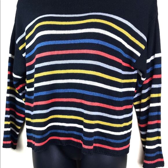 FOR THE REPUBLIC Striped Sweater Sz XL - Picture 3 of 5